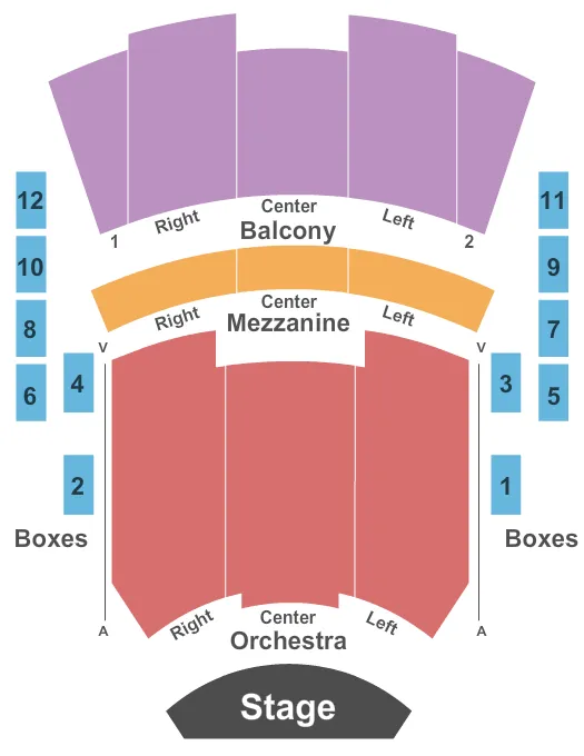seating chart for Harrison Opera House - Full House - eventticketscenter.com