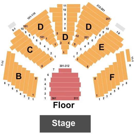 seating chart for Hartford Stage - End Stage - eventticketscenter.com