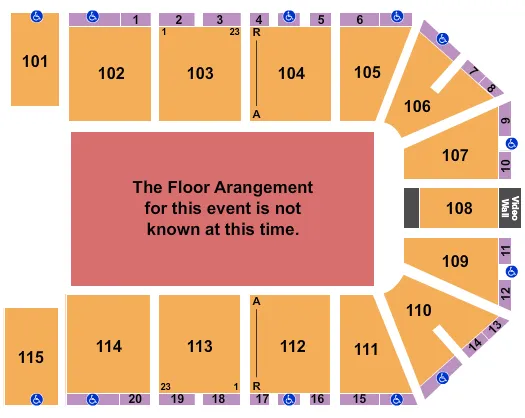 seating chart for Hartman Arena - Generic Floor - eventticketscenter.com