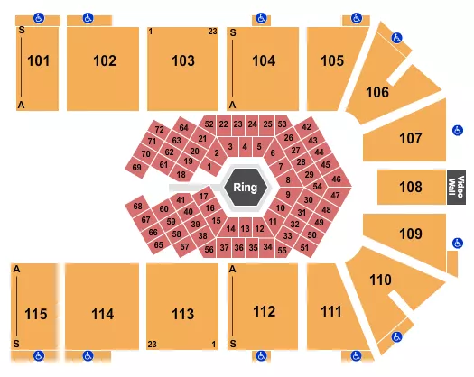 seating chart for Park City Arena - MMA 2 - eventticketscenter.com