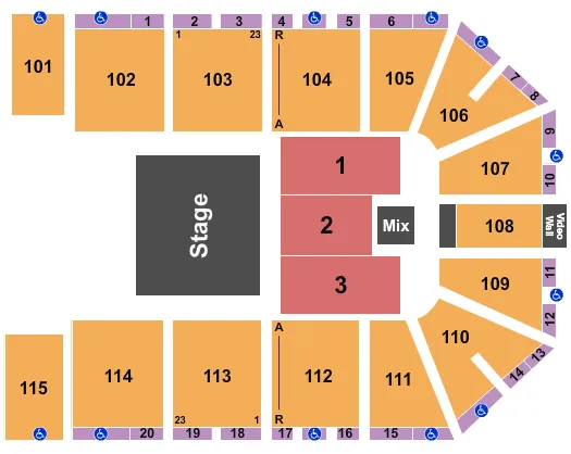 seating chart for Park City Arena - Peppa Pig - eventticketscenter.com
