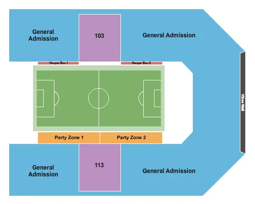 seating chart for Park City Arena - Soccer with GA - eventticketscenter.com