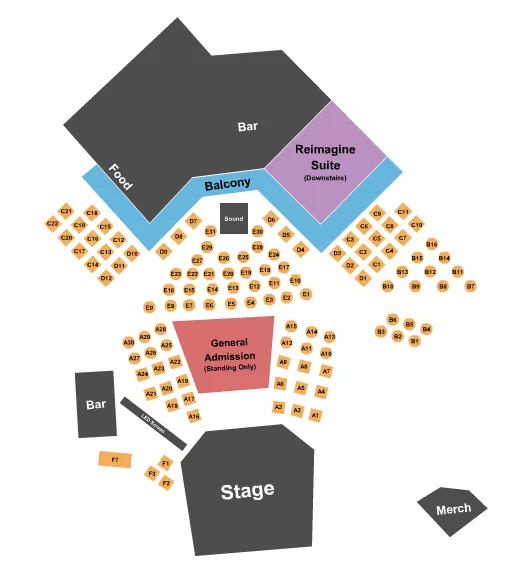 seating chart for Haute Spot - GA & Tables - eventticketscenter.com