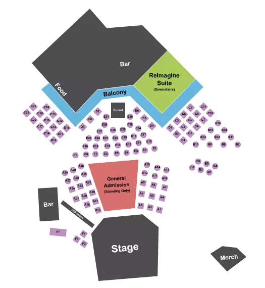 seating chart for Haute Spot - Premier/Table 2 - eventticketscenter.com