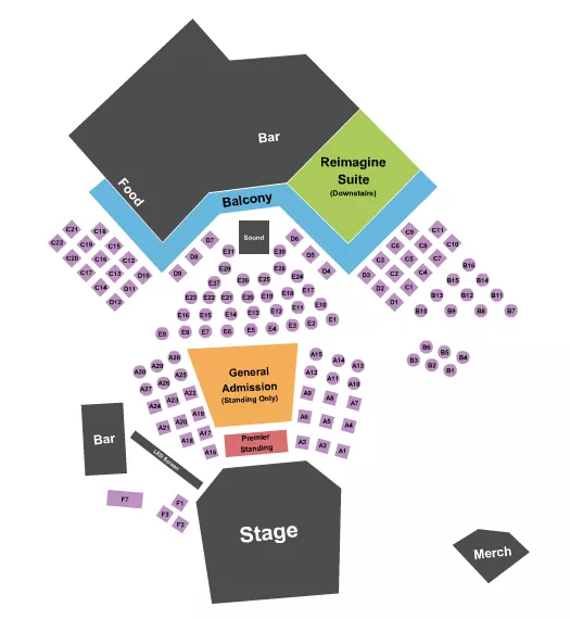 seating chart for Haute Spot - Premier/Table - eventticketscenter.com