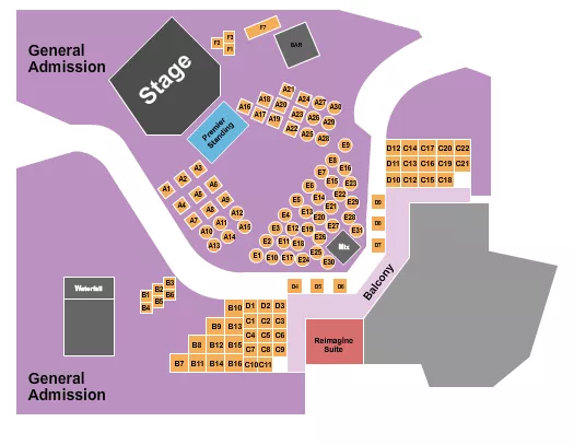 seating chart for Haute Spot - Tables GA - eventticketscenter.com