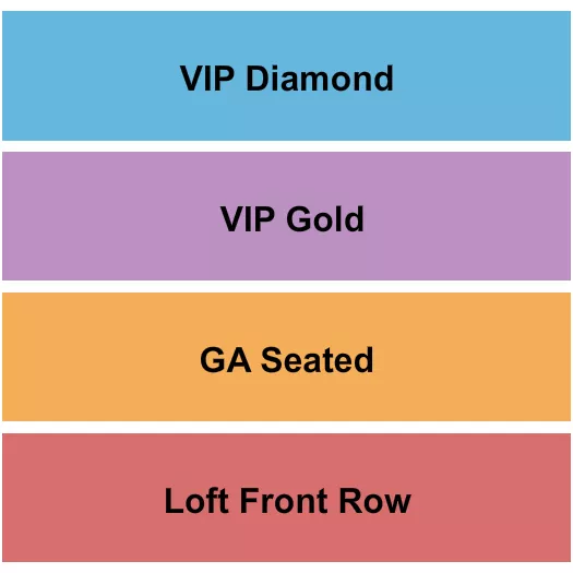 seating chart for Hawthorne Theatre - Loft Front/GA/VIPgs - eventticketscenter.com