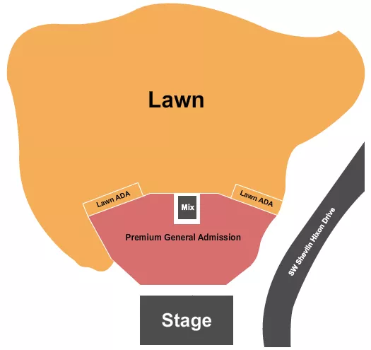 seating chart for Hayden Homes Amphitheater - GA/Premium/Lawn 2 - eventticketscenter.com