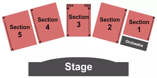 seating chart for Hayes Auditorium at Lees-McRae College - Endstage - eventticketscenter.com