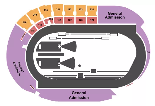 seating chart for Hayward Field - Oregon Twilight - eventticketscenter.com