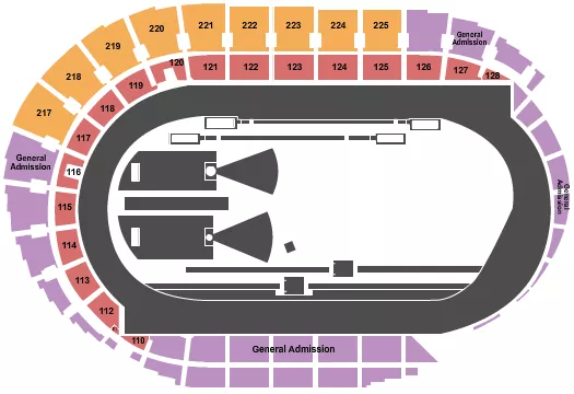 seating chart for Hayward Field - Prefontaine Classic - eventticketscenter.com