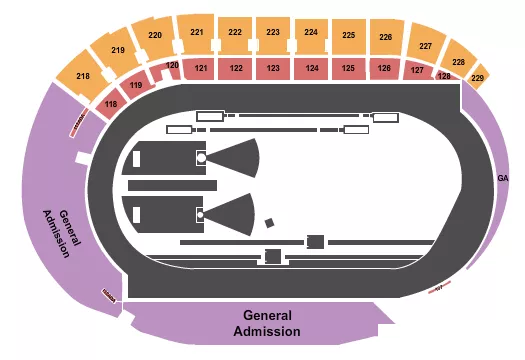 seating chart for Hayward Field - USATF Outdoor - eventticketscenter.com