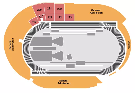 seating chart for Hayward Field - World Athletics 2 - eventticketscenter.com