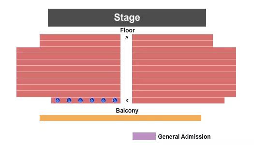 seating chart for Headliners Music Hall - KY - Reserved & GA - eventticketscenter.com