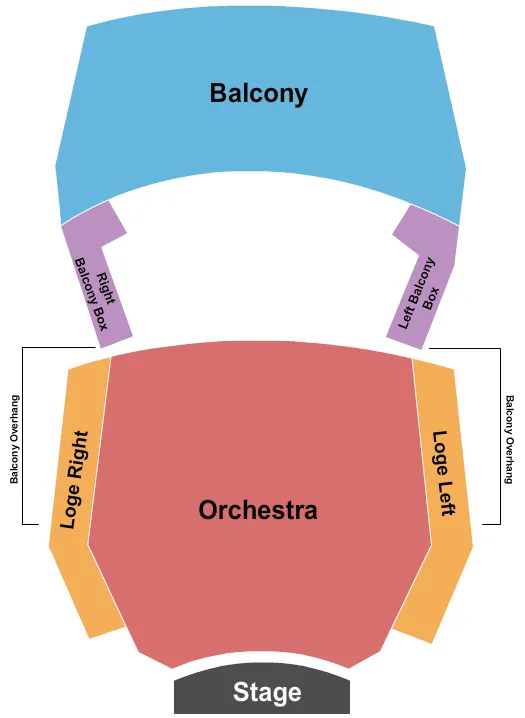 seating chart for Center Stage At Herberger Theater Center - Endstage 2 - eventticketscenter.com