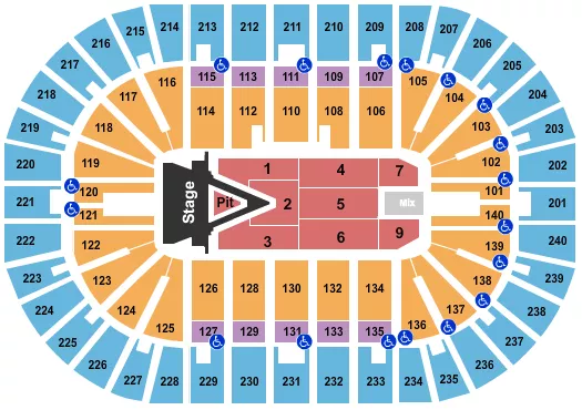 seating chart for Heritage Bank Center - Aerosmith 2024 - eventticketscenter.com