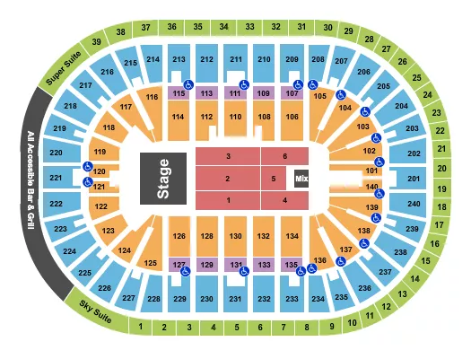seating chart for Heritage Bank Center - Andrea Bocelli - eventticketscenter.com