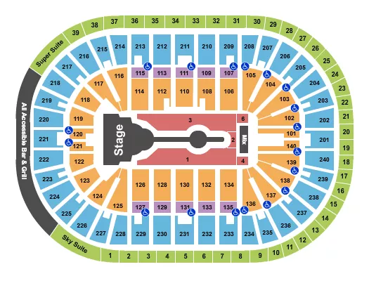 seating chart for Heritage Bank Center - Cardi B - eventticketscenter.com