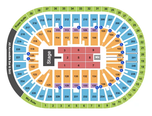 seating chart for Heritage Bank Center - CeCe Winans - eventticketscenter.com