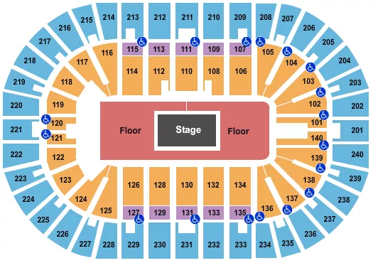seating chart for Heritage Bank Center - Center Stage 2 - eventticketscenter.com