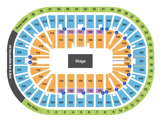 seating chart for Heritage Bank Center - Circus - eventticketscenter.com