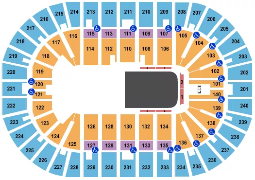 seating chart for Heritage Bank Center - Cirque - Crystal - eventticketscenter.com