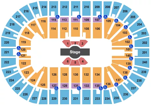 seating chart for Heritage Bank Center - Cirque - Corteo - eventticketscenter.com