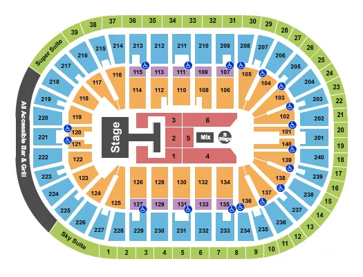 seating chart for Heritage Bank Center - Descendants & Zombies - eventticketscenter.com