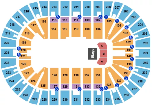 seating chart for Heritage Bank Center - Paw Patrol - eventticketscenter.com