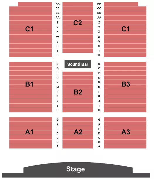 seating chart for Heritage Event Center at Sycuan Casino - Endstage - eventticketscenter.com