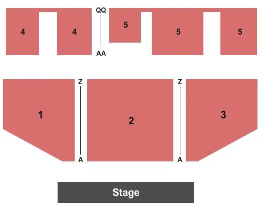 seating chart for Spirit Mountain Casino - Heritage Hall Stage - End Stage - eventticketscenter.com