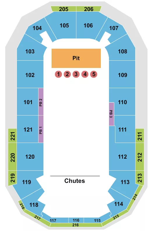 seating chart for Hero Arena At Mountain America Center - Performance Area - eventticketscenter.com