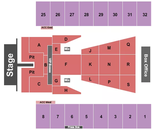 seating chart for Hersheypark Stadium - Foo Fighters - eventticketscenter.com