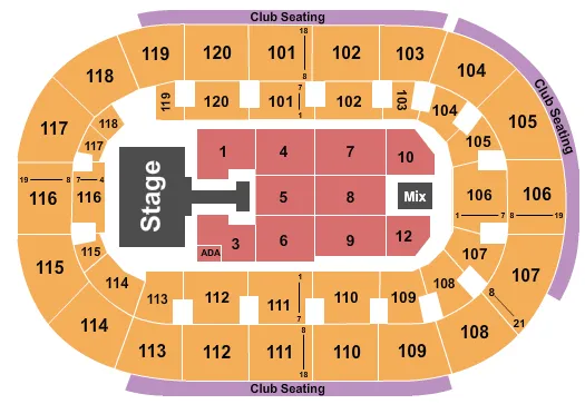 seating chart for Hertz Arena - Banda MS - eventticketscenter.com