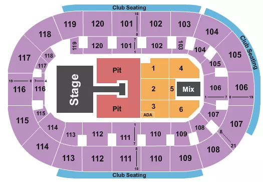 seating chart for Hertz Arena - Brad Paisley - eventticketscenter.com