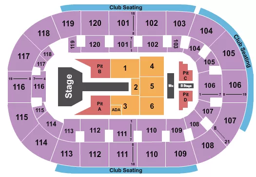 seating chart for Hertz Arena - Brandon Lake - eventticketscenter.com