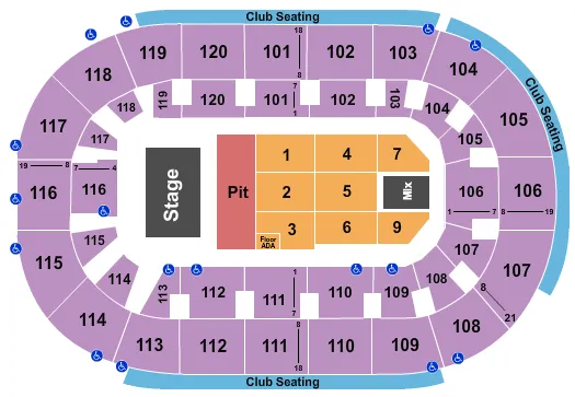 seating chart for Hertz Arena - Chris Young 2 - eventticketscenter.com