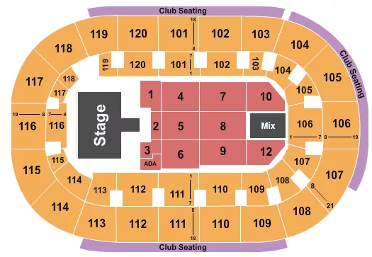 seating chart for Hertz Arena - Christian Nodal - eventticketscenter.com
