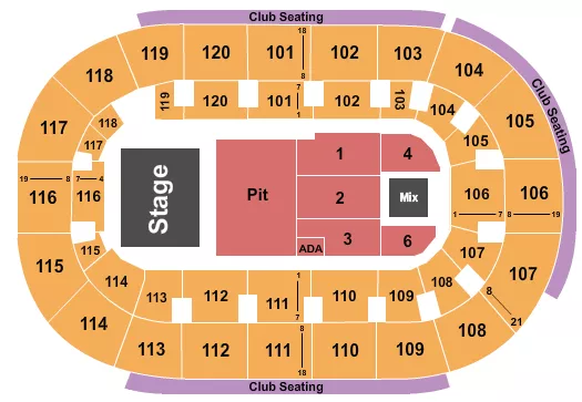 seating chart for Hertz Arena - Coheed and Cambria - eventticketscenter.com