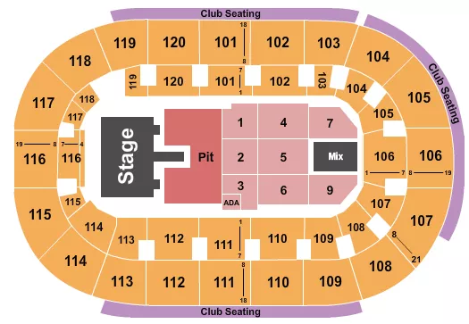 seating chart for Hertz Arena - Ella Langley - eventticketscenter.com