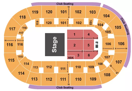 seating chart for Hertz Arena - Half House - eventticketscenter.com