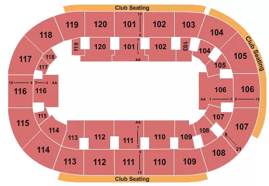 seating chart for Hertz Arena - Open Floor - eventticketscenter.com