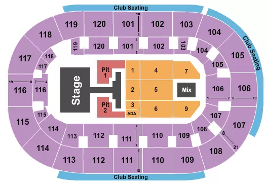 seating chart for Hertz Arena - Phil Wickham - eventticketscenter.com