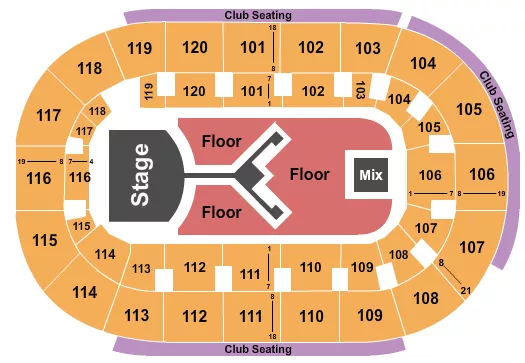 seating chart for Hertz Arena - Shinedown - eventticketscenter.com