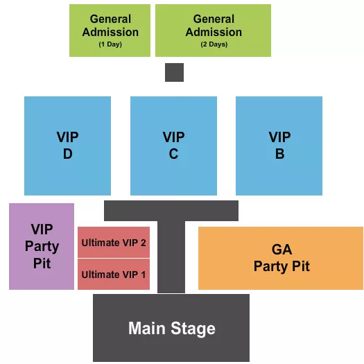 seating chart for High Country - Eau Claire Event District - Concert - eventticketscenter.com