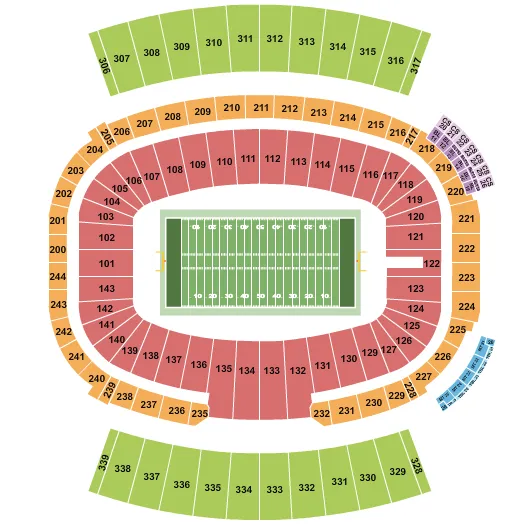 seating chart for Highmark Stadium - Football - eventticketscenter.com
