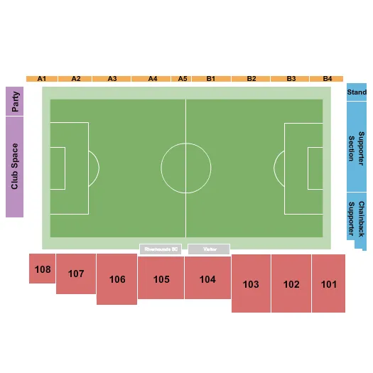 seating chart for Highmark Stadium - Pittsburgh - Rugby - eventticketscenter.com