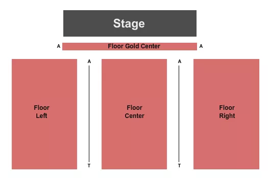 seating chart for Embassy Suites by Hilton Kansas City International Airport - End Stage - eventticketscenter.com