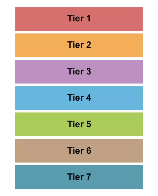seating chart for Hilton Minneapolis Bloomington - Tiers - eventticketscenter.com