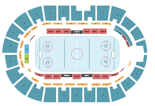 Hockey Seating Map